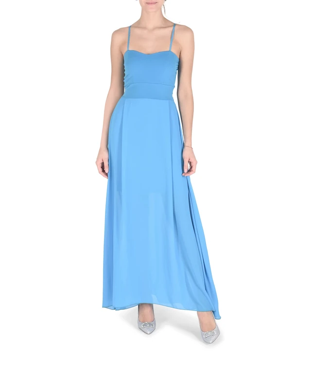 19V69 ITALIA Women's Dress Frog Lilac Tess. Georgette Casual, S