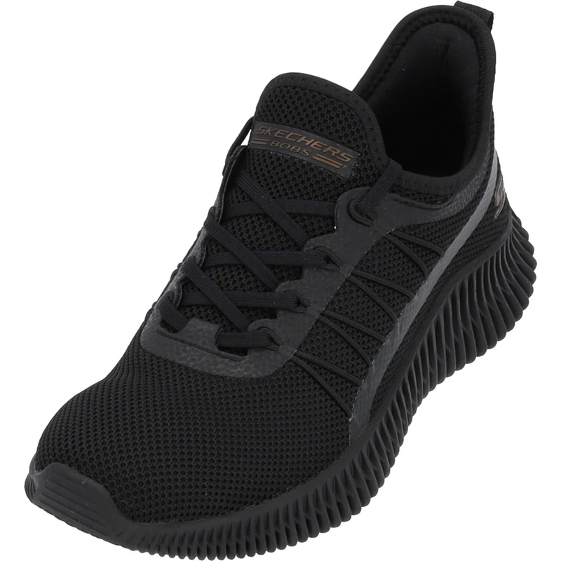 Skechers Womens Bobs Geo New Aesthetics Trainers, Black, 3.5 UK