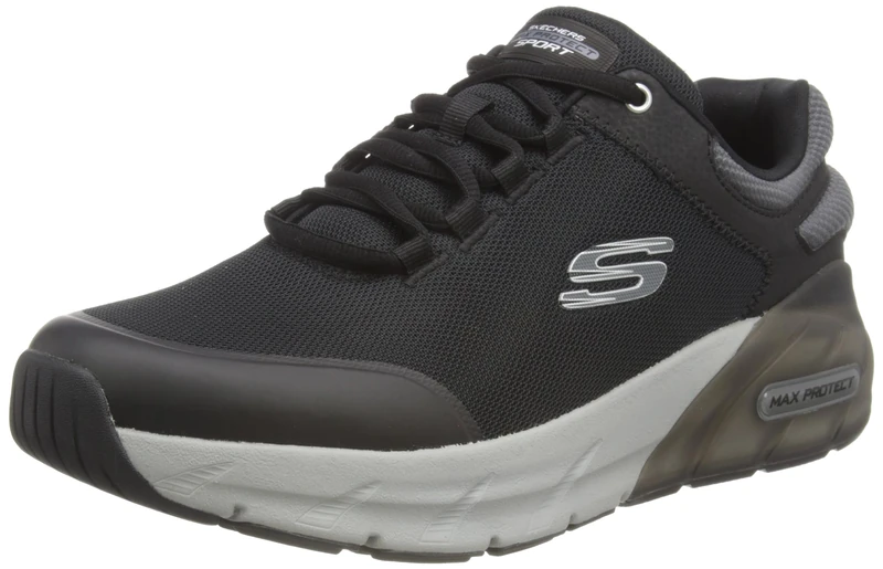 Skechers Men's Arch Fit Trail Air Trekking Low Cut, Black, 11 UK - Image 1
