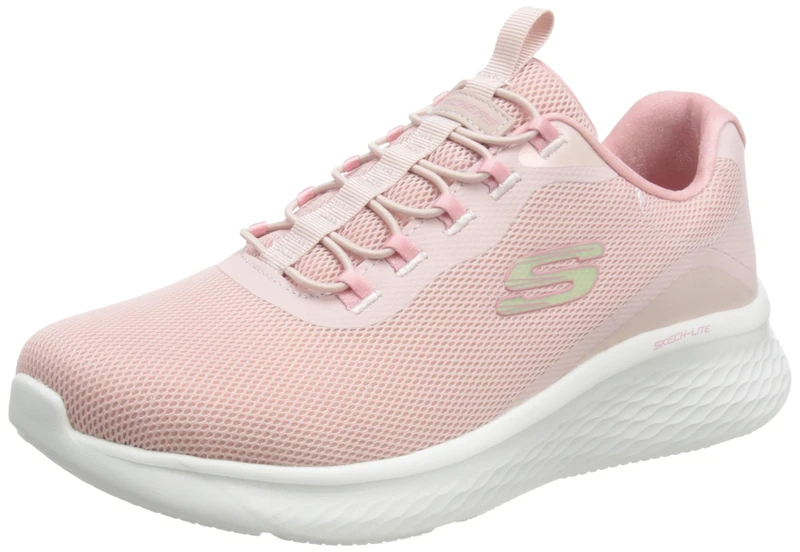 Skechers Womens Skech-lite Pro Glimmer Me Trainers, Rose Mesh Trim, 6 UK