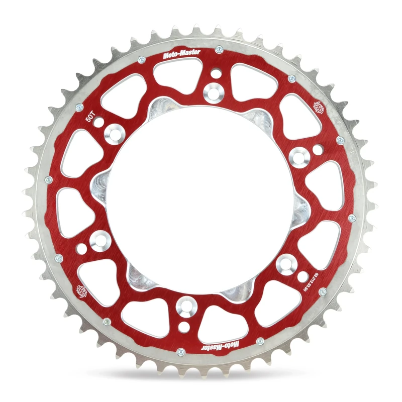 Moto Master Motorcycle Crown Offroad Fusion Series 428-48T in Hardened Steel and Aluminum Alloy - Image 1