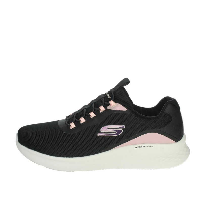 Skechers Womens Skech-lite Pro Glimmer Me Trainers, Black, 3.5 UK