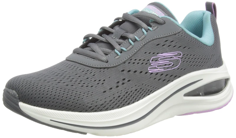 Skechers Womens Skech-air Meta Aired Out Boots, Charcoal, 8 UK