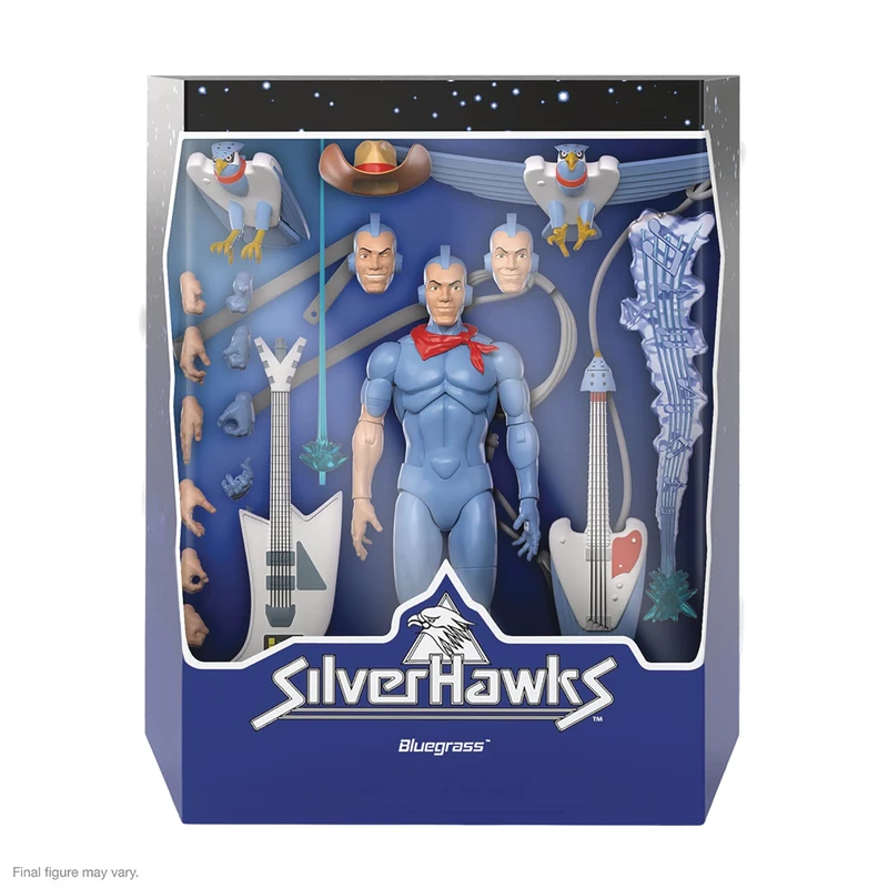 SUPER7 SilverHawks Ultimates: Bluegrass Action Figure - Image 1