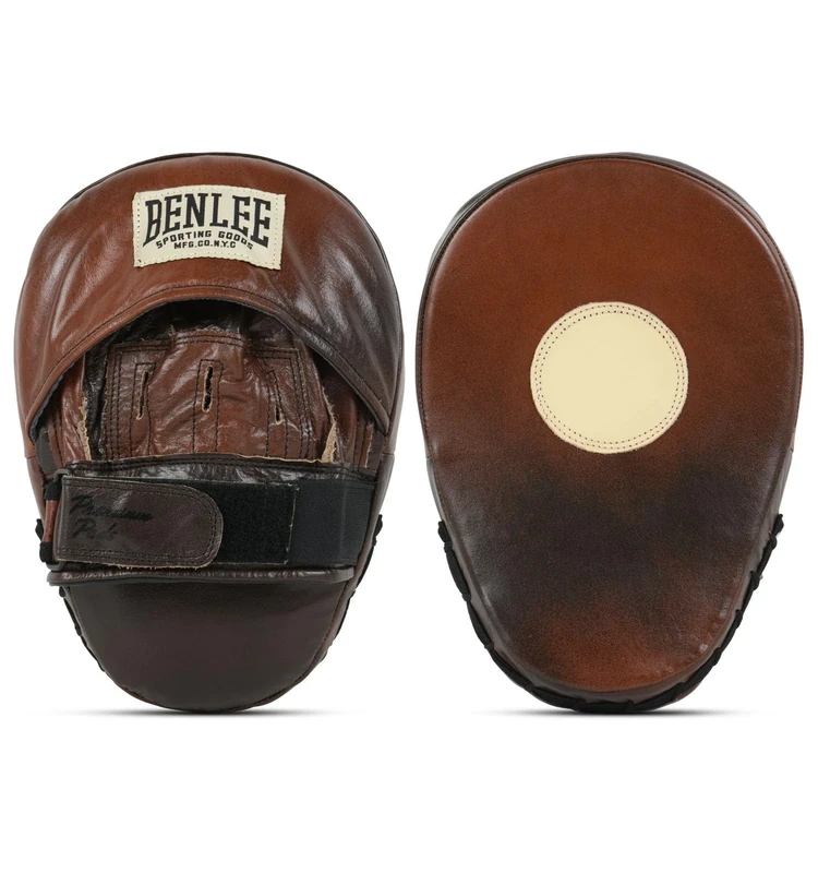 Benlee Leather Hand Pads (1 Pair) Premium PAD Brown/Black/Beige One Size