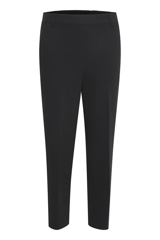 Kaffe Women's Cropped Trousers - Elastic Waist, Regular Fit