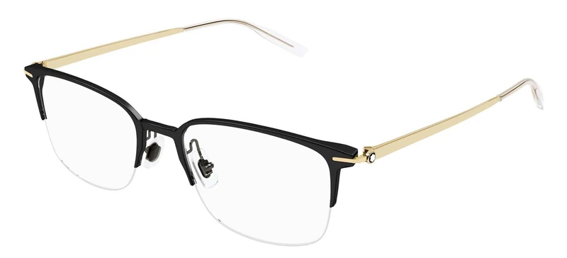 MONTBLANC MB0234OK Black Gold 52/19/145 men Eyewear Frame