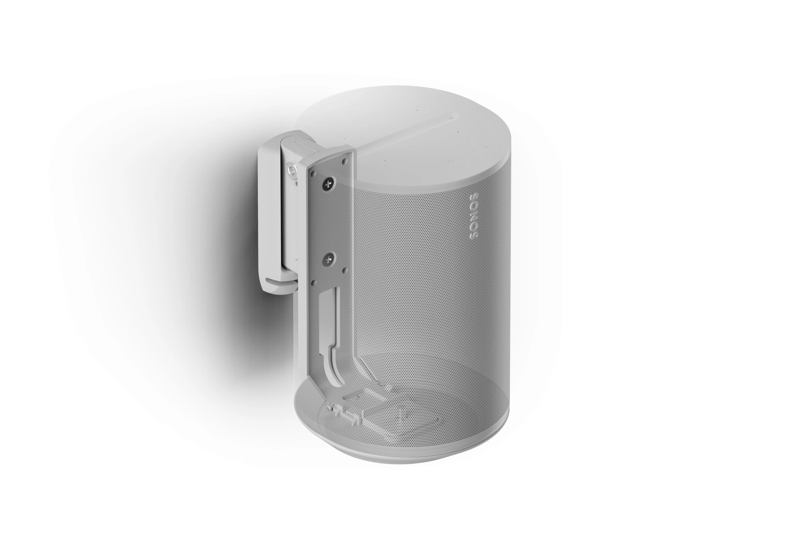 Flexson Wall Mount for Sonos ERA 100 , Twin pack in White, Swivels and Tilts