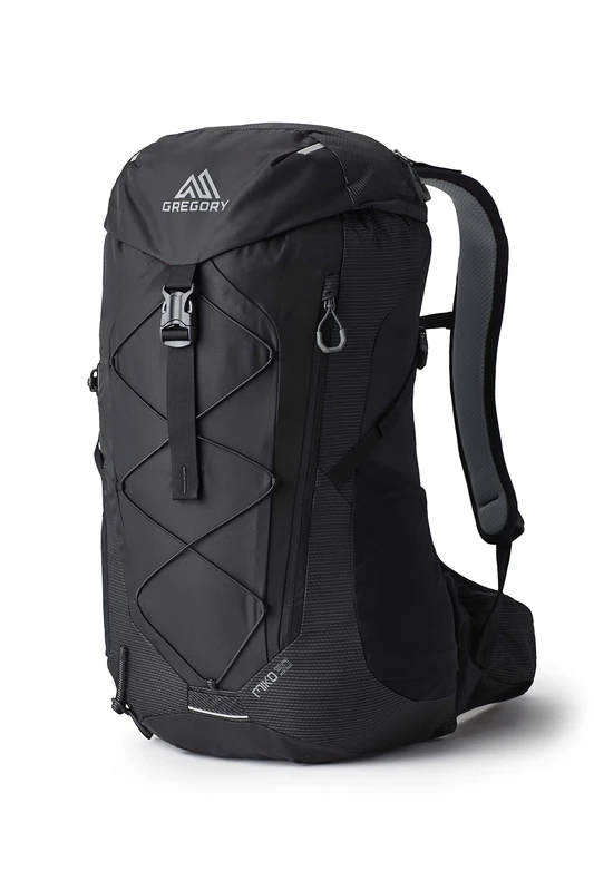 Gregory Biosync - Miko 30 - Men’s Hiking Backpack, 54 cm, 30 L, 0.97 KG, Daypack with Adjustable Torso, Breathable Backpanel, Hydration Compatible, Black (Optic Black)