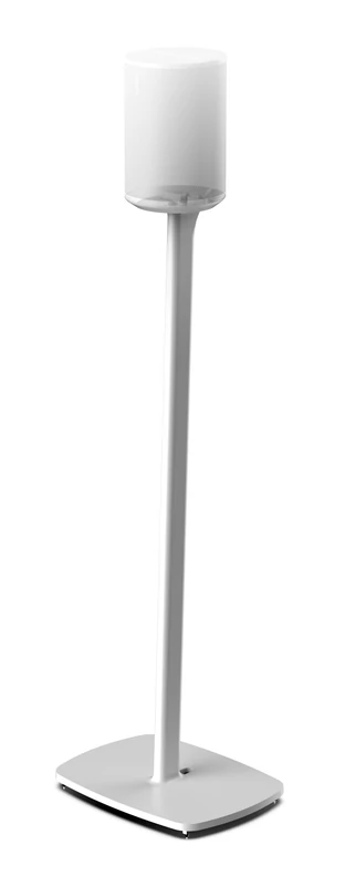 Flexson Floor Stand for Sonos ERA 100, Single pack in White for soft and hard floors + extension cable and cable management