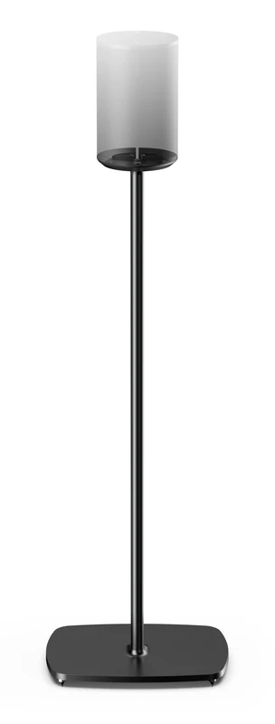 Flexson Floor Stand for Sonos ERA 100, Single pack in Black for soft and hard floors + extension cable and cable management