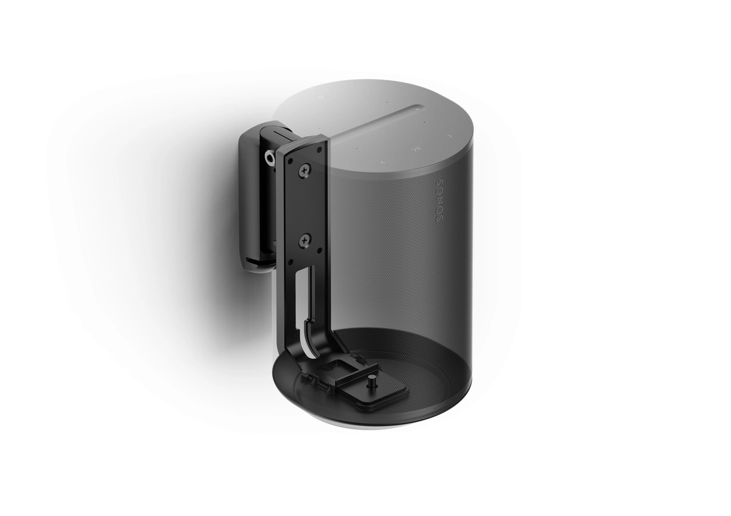 Flexson Wall Mount for Sonos ERA 100 , Twin pack in Black, Swivels and Tilts