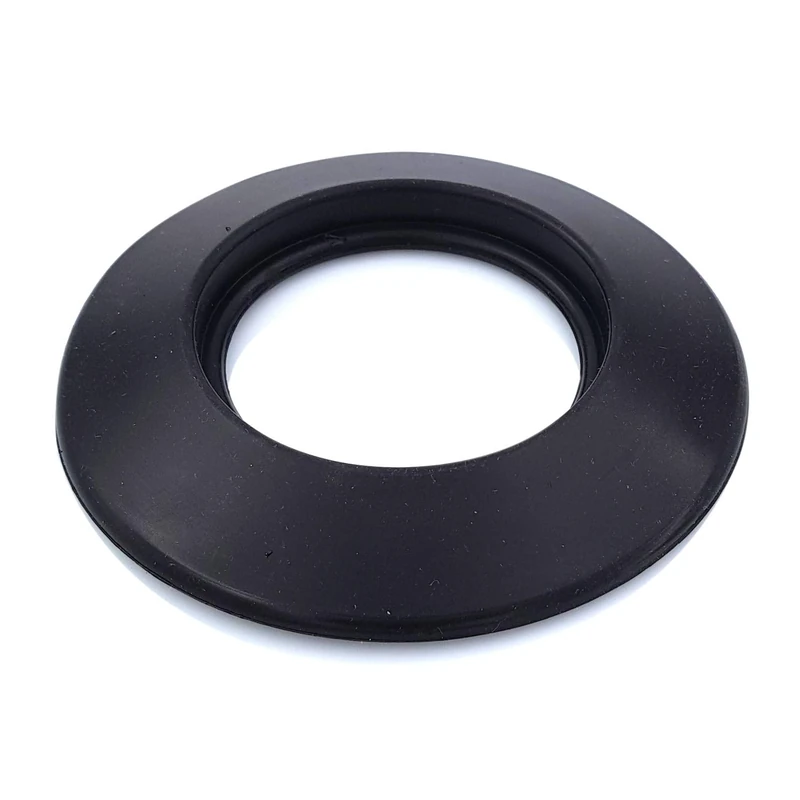 Tygerix 60mm Black Silicone Wall Cover Rosette - DN 60 - Image 1