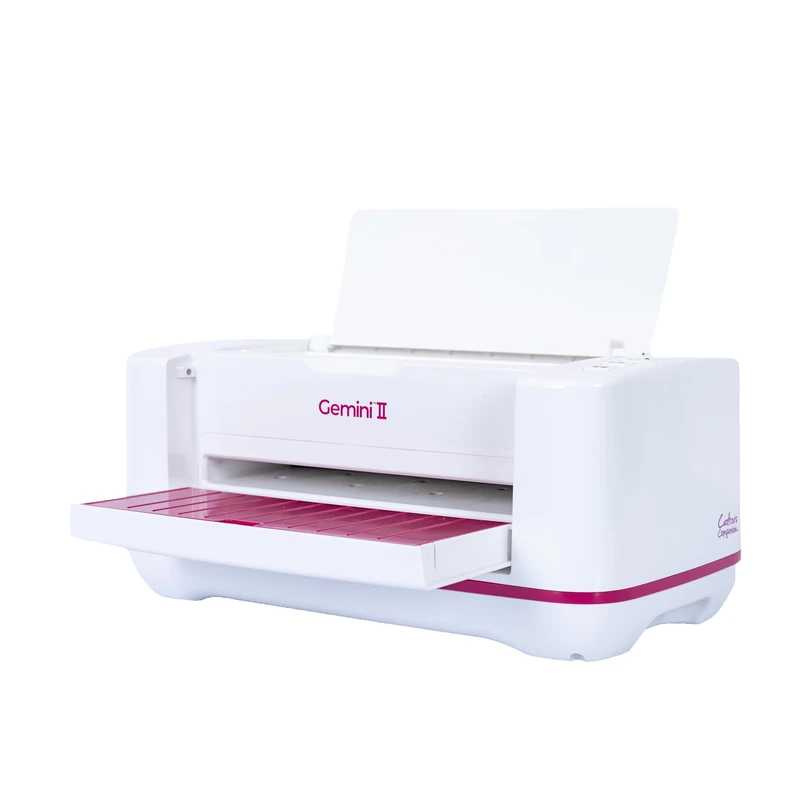 Gemini II Eletric Die Cutting & Embossing Machine – Extremely Powerful & accurate so only one pass needed - with Pause and Rewind - 9" x 12.5" Cutting Platform, White