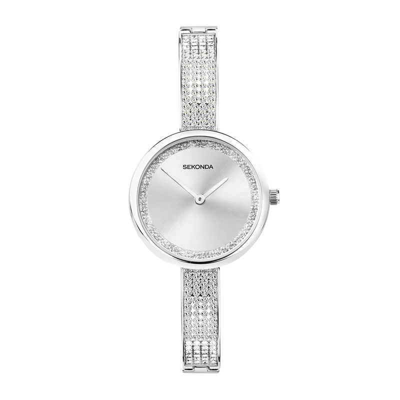Sekonda Aurora Ladies 29mm Quartz Watch in Silver with Analogue Display, and Silver Alloy Strap 40597
