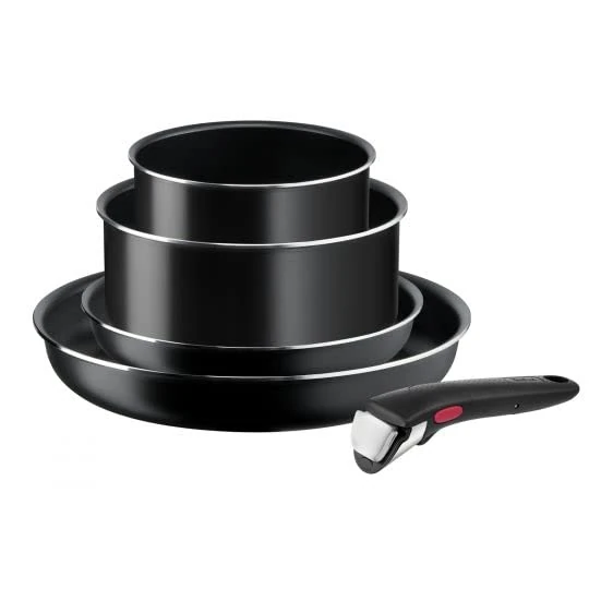 Tefal Ingenio L1549043 Easy Cook & Clean 5-Pc Non-Stick Pan Set - Black