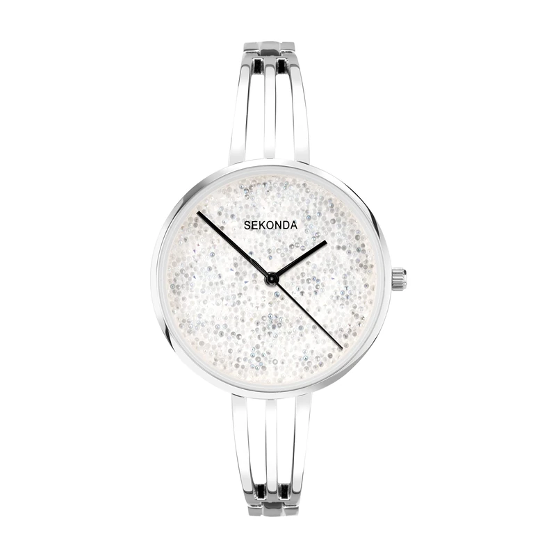 Sekonda Stardust Ladies 36mm Quartz Watch in Silver with Analogue Display, and Silver Alloy Strap 40590