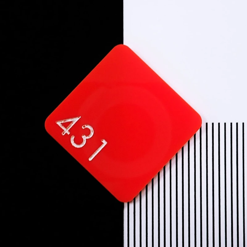 Perspex 431 Red Cast Acrylic Sheet - 1000x600x3mm
