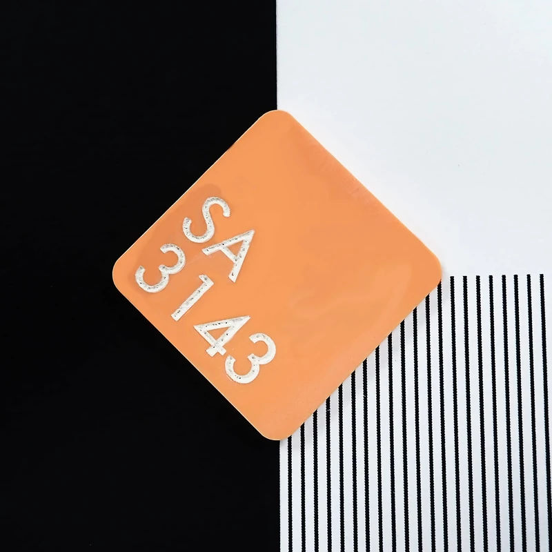 Orange Fizz Sweet Pastels 3mm Thick Cast Acrylic Sheet | Dreamy Colours for Laser Cutting, Jewellery & Crafts | Protective Film | 1000x600mm