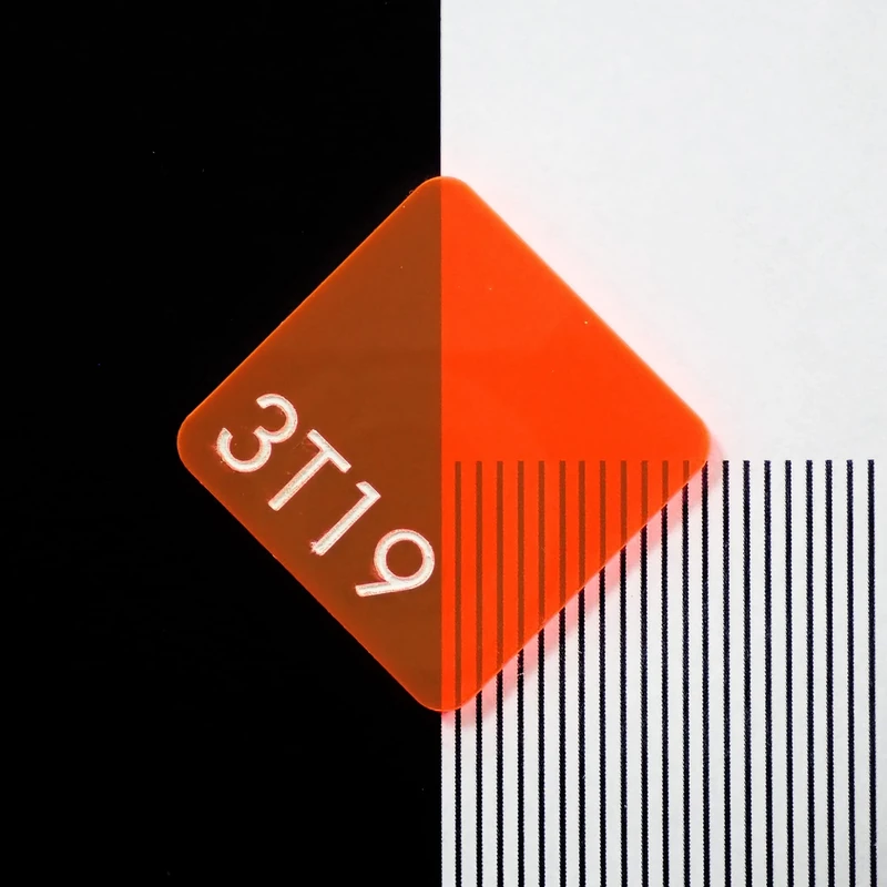 Perspex 3T19 Fluorescent Lava Orange Cast Acrylic Sheet - 1000x600x3mm