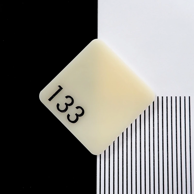 Perspex 133 Ivory Cast Acrylic Sheet - 1000x600x3mm