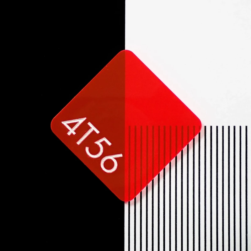 Perspex 4T56 Fluorescent Mars Red Cast Acrylic Sheet - 1000x600x3mm