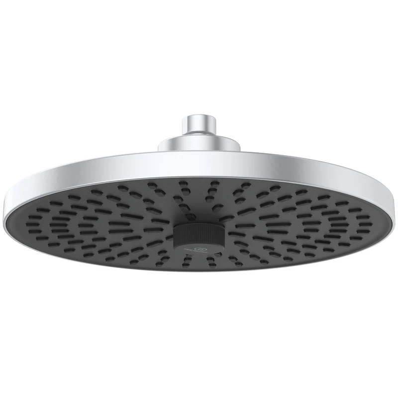 Ideal Standard Idealrain Alu+ Shower Kit, with Two Jet Types Selectable by Rotary Switch, Water-Saving Rain Shower with EasyClean Nozzles - Silver (260x91x260mm)