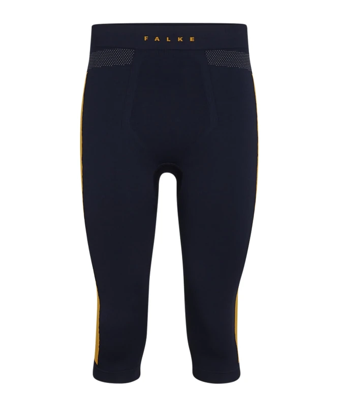 FALKE Men's Maximum Warm Trend 3/4 M TI Functional Yarn Quick Dry 1 Piece Base Layer Bottom, Blue (Space Blue 6116), L