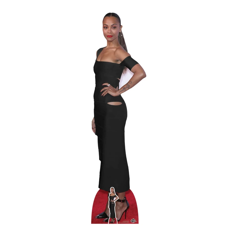 Star Cutouts CS1082 Zoe Saldaña Lifesize Cardboard Cutout – Movie Star Party Decoration, Event Display & Collector Gift