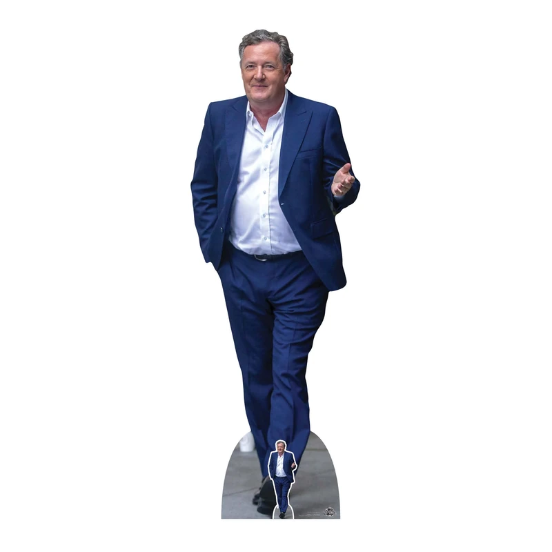Star Cutouts CS1081 Piers Morgan Lifesize Cardboard Cutout With Mini Star Cutout