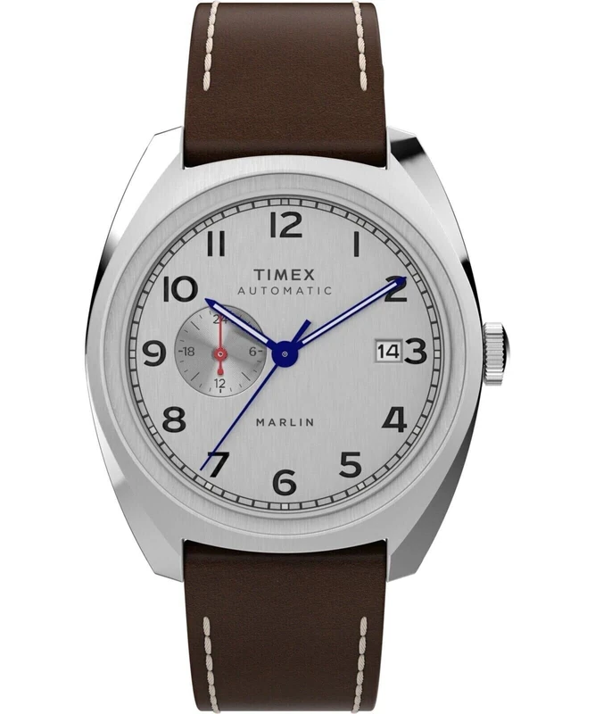 Timex Men's Multi Dial Automatic Watch with a Leather Strap Marlin Sub-Dial Automatic