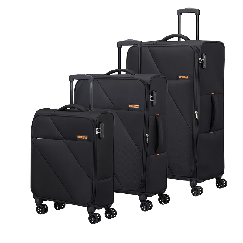 American Tourister Sun Break 3 Piece Luggage Set - Black