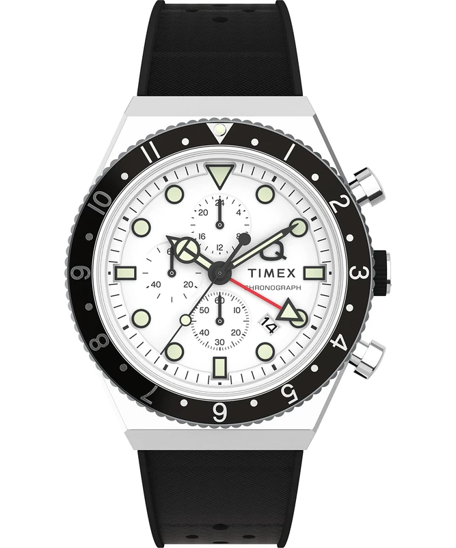 Timex Men's Chronograph Quartz Watch Q GMT Chrono