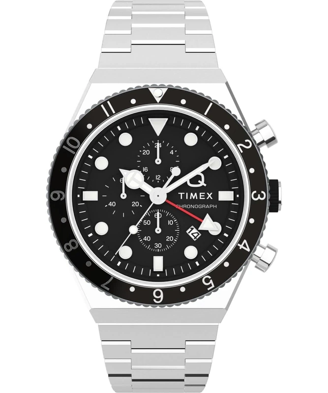 Timex Men's Chronograph Quartz Watch Q GMT Chrono