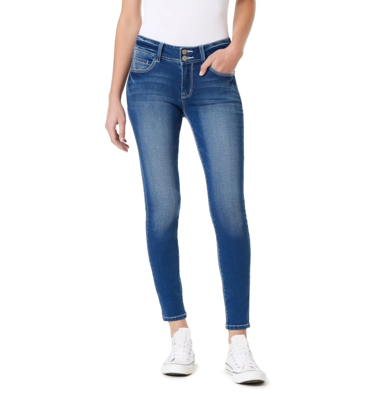 WallFlower Women's Ultra Skinny Mid-Rise Insta Soft Juniors Jeans (Standard and Plus), Jennifer, 9