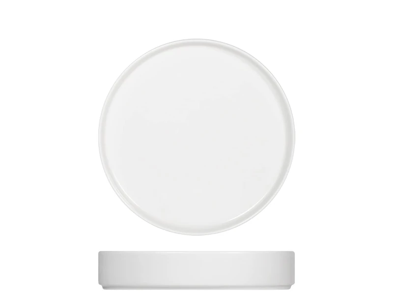 H&H Set 6 Piatti Fondi Norway Bianchi cm 19.5