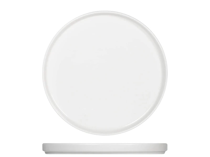 H&H Norway Set of 6 Porcelain Dinner Plates, White, 26 cm