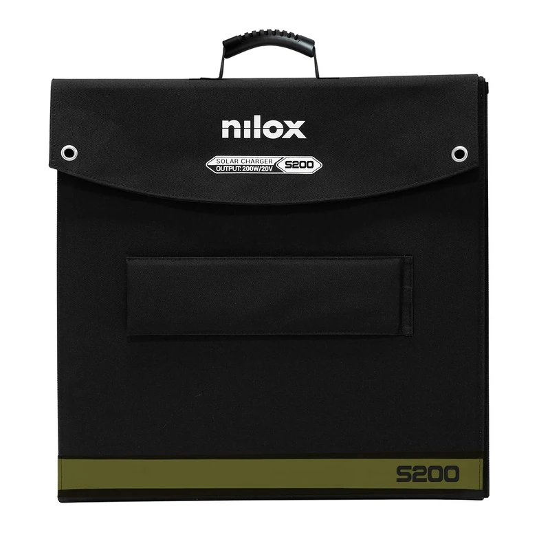 Nilox, S200 Solar Panels, 200W Monocrystalline Photovoltaic Panel For Tour And Home Use, Charging 5V Devices, Power Station And Household Appliances If Connected To Inverter