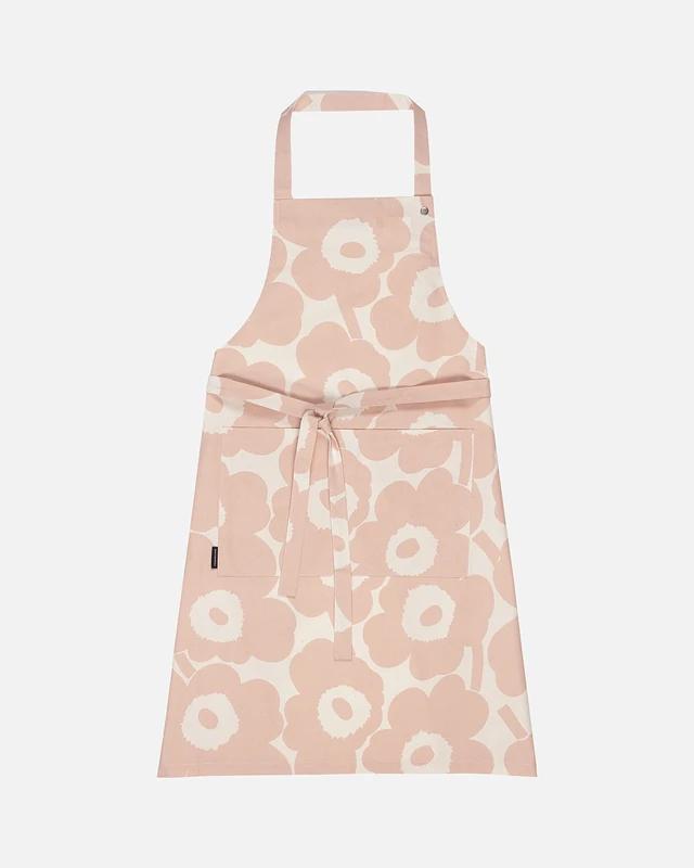 Marimekko Pieni Unikko Apron – Refine Your Kitchen Décor with Our Floral Apron — 100% Cotton Apron for Kitchen (34.5 in x 33 in) - Image 1