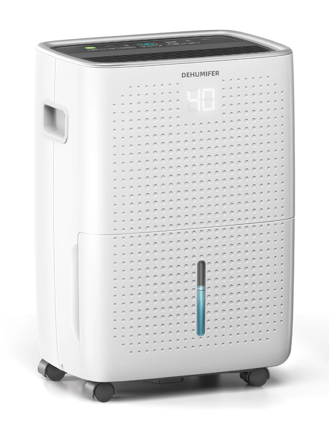 30L/Day Dehumidifiers for Home, Dehumidifier with Digital Control Panel, Laundry Clothes Drying, 4L Water Tank & Drainage Hose for Damp & Condensation, 24H Timer Ideal for Bedroom/Bathroom/Large Room