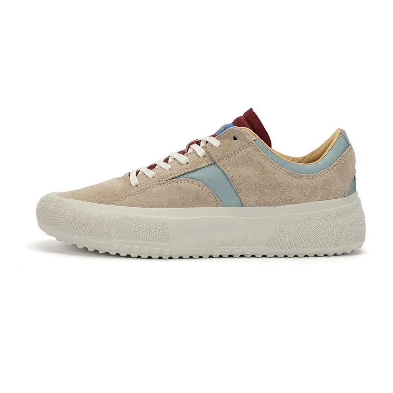 BRANDBLACK Unisex's Porto Sneaker, Grey Burgundy, 9.5 UK