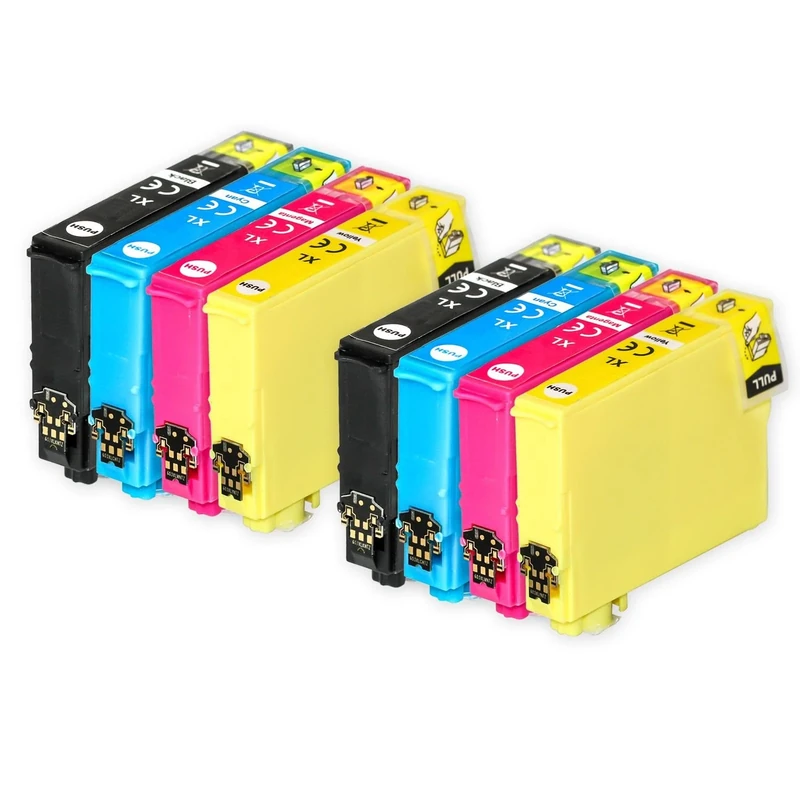 Go Inks E-503XL Compatible Set of Ink Cartridges to replace 503XL for use with Epson Expression Home & WorkForce Printers (Set of 8 Inks)
