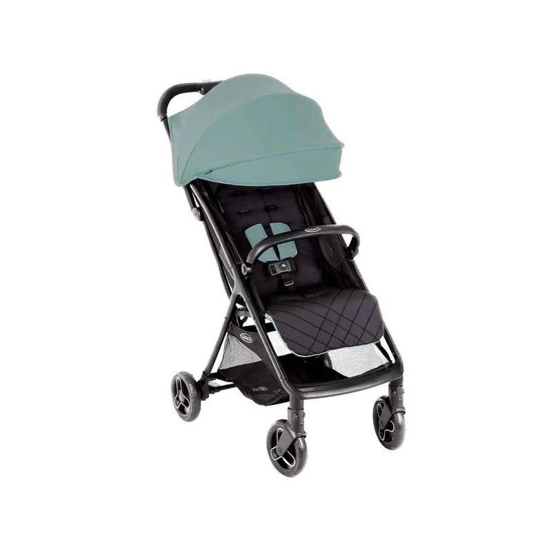 Graco Myavo™ Travel Stroller, from Birth to 4 Years (up to 22 kg), Lightweight, Quick Fold, Free Standing Large Storage Basket, Includes Rain Cover, Mint