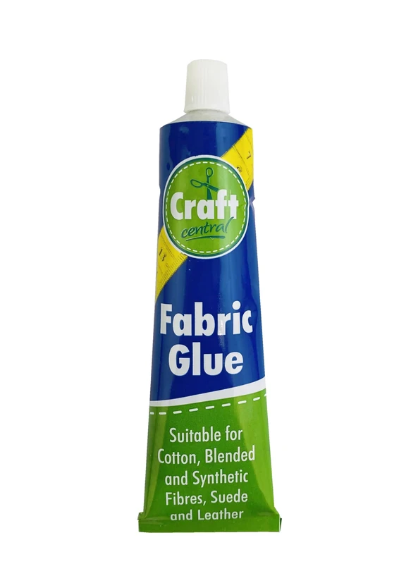 Fabric Glue for Clothes - Fabric Glue 50ml for DIY Crafts, Upholstery, Material, Textile, Felt and Badges - Suitable For Cotton, Blended and Synthetic Fiber, Suede and Leather