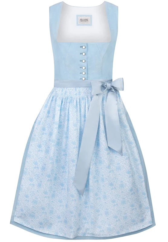 Stockerpoint Women's Dirndl Chloe Dress for Special Occasions, lightblue, 12