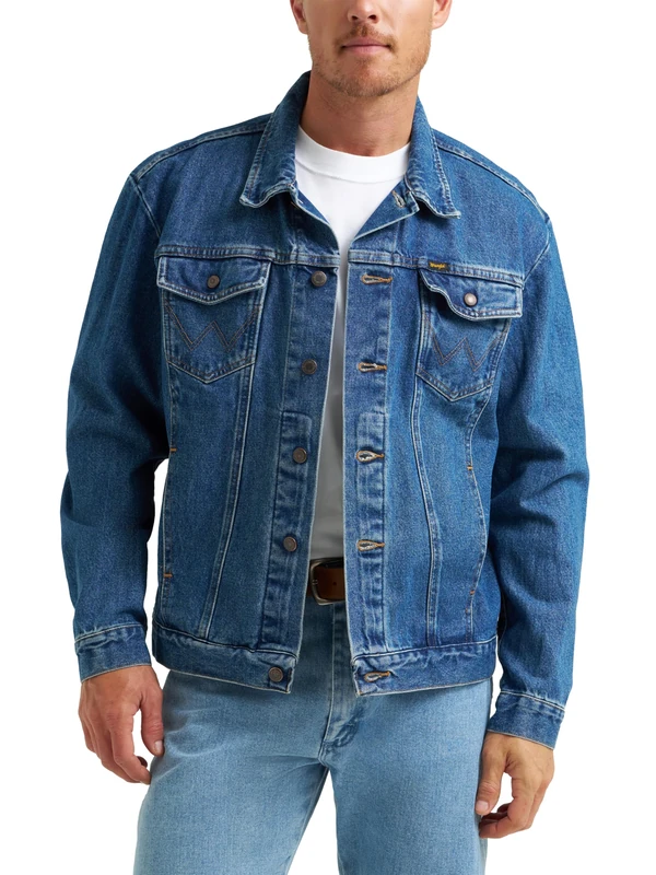 Wrangler Men's Tall Cowboy Cut Denim Jacket - Stonewash XXL - Image 1