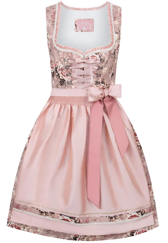 Stockerpoint Women's Dirndl Dolphin Special Occasion Dress, Antique Pink, 8