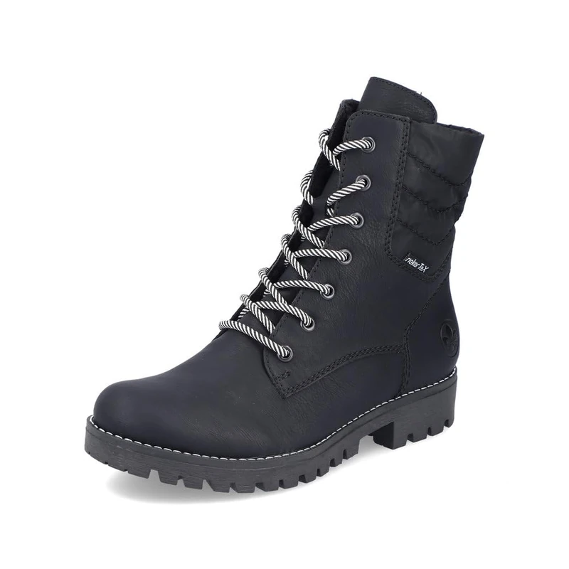 Rieker Women Ankle Boots 78520, Ladies Lace-up Ankle Boot,Water Repellent,riekerTEX,lace-up Bootie,Transition Shoe,Boot,Black (Schwarz / 00),38 EU / 5 UK