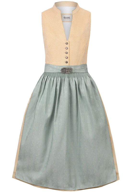 Stockerpoint Women's Dirndl Makena Dress for Special Occasions, Yellow, 8