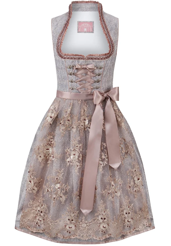 Stockerpoint Women's Astrid Dirndl Special Occasion Dress, Antique Pink, 14